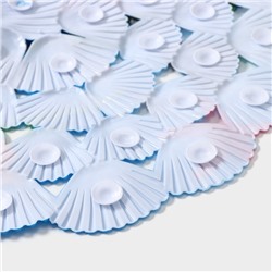 Коврик противоскользящий в ванну на присосках Доляна «Морские игры», 37×65 см