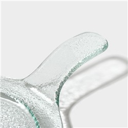 Блюдо сервировочное Magistro «Авис», 24.5×16.5×4 см, стекло, прозрачное