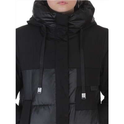 A81 BLACK Пальто зимнее женское (200 гр. холлофайбер)