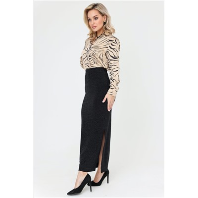 Юбка женская  131/06/Блеск, черный