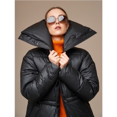 Пуховик женский черный