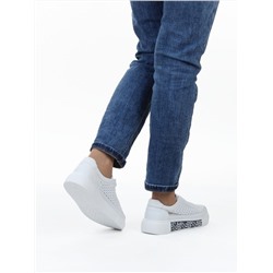 03-C322-9A WHITE Полуботинки летние женские (натуральная кожа)