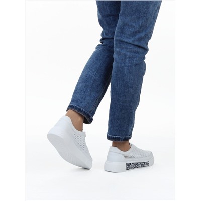 03-C322-9A WHITE Полуботинки летние женские (натуральная кожа)