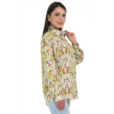 Рубашка жёлтая с принтом