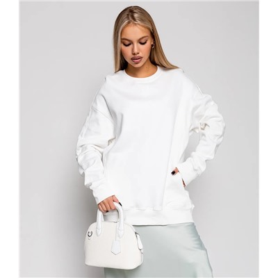 Свитшот #ОКТ1657, белый