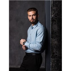 004J Мужская рубашка JenTa голубой