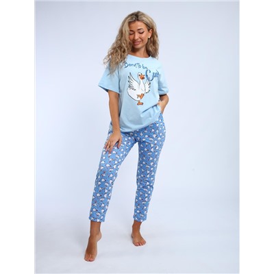 Веселина - пижама голубой