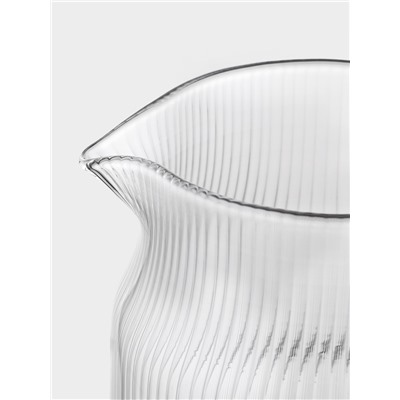 Кувшин Magistro «Грани», 1.2 л, 13×9×25, металлическая крышка-сито, стекло, прозрачный