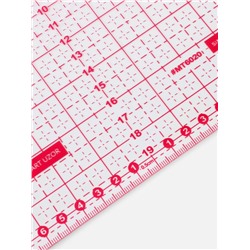 Линейка для квилтинга и пэчворка «Треугольник» 60°, 20×23×0.3 см