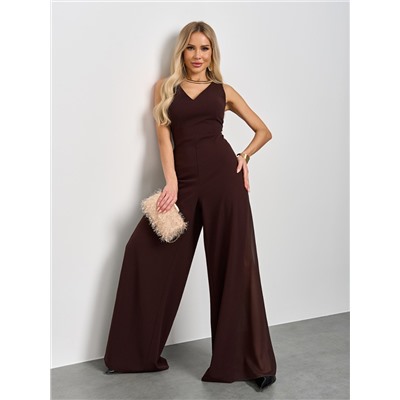 Комбинезон нарядный шоколадного цвета