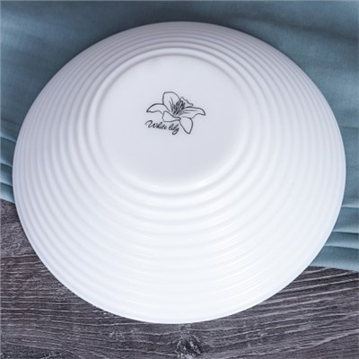 Столовый набор 19 предметов Риф белый / W-19/751027001800 (WHITE) /уп 2/