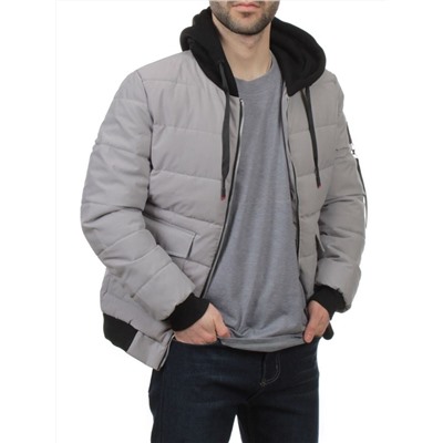 2172 GRAY Куртка мужская зимняя облегченная (150 гр. холлофайбер)