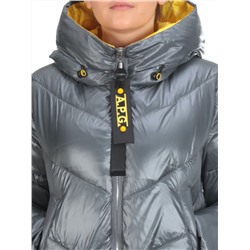 YM 2119 GRAY/BLUE Куртка зимняя женская MAYYIYA (200 гр. холлофайбера)