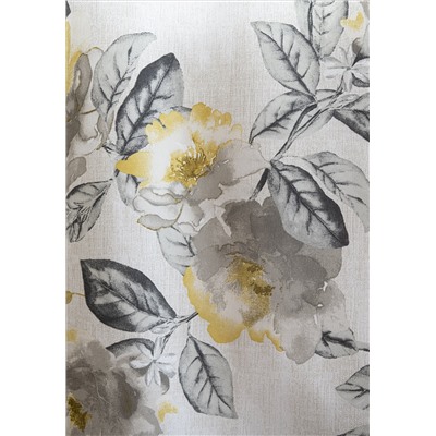 Комплект штор "Erin gene", желтый цветок (gris), 160*250 см (df-200494-gr)