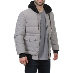 2172 GRAY Куртка мужская зимняя облегченная (150 гр. холлофайбер)
