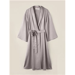Халат домашний женский SL Modal Home, серо-бежевый