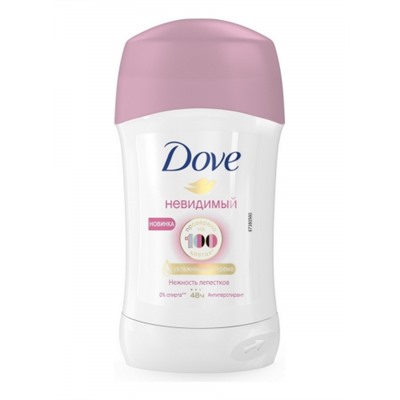 Dove deo stick 40 ml Невидимый Нежность Лепестков