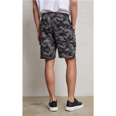 Шорты F411-09020 grey  camo