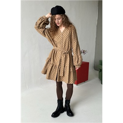 Платье женское  COSY076/02/Бежевый, черный