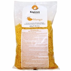 Kapous Гелевый воск в гранулах с ароматом «Манго» 800 г