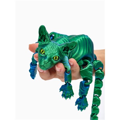 3Д - печатная игрушка «Кот Сфинкс», подвижная, 29 см, цвет МИКС