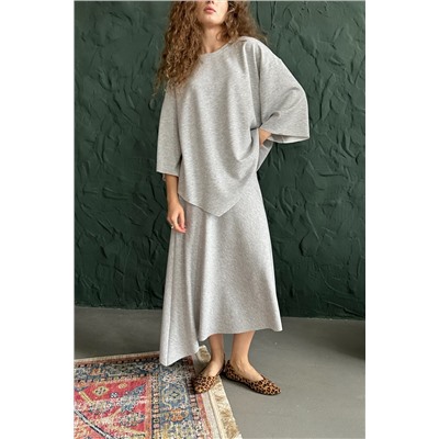 Блузка женская  ASY105/01/Серый меланж