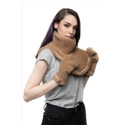 Воротник манишка мех CAMEL цвет Кемел