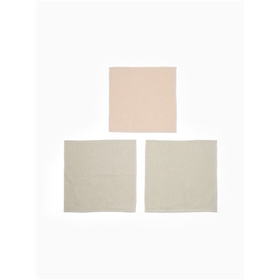 Полотенца махровые «Этель» Wonderland, 30×30 см - 3 шт., 340 г/м², 100% хлопок