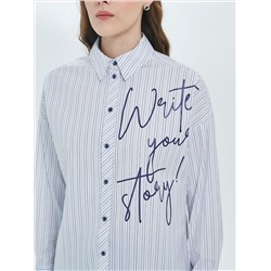 Блузка женская в тонкую полоску