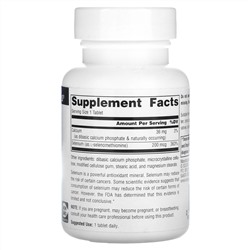Source Naturals, селен из L-селенометионина, 200 мкг, 120 таблеток