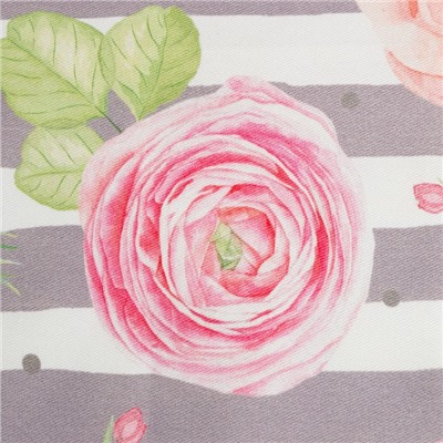 Полотенце «Этель. Пионы», 40×73 см, 100% хлопок, саржа 190 г/м²