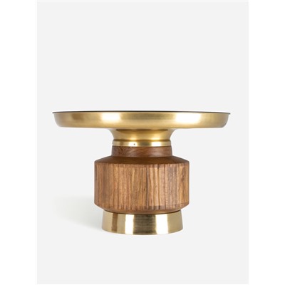 Столик журнальный «Грильяж», 76×76×51 см, железо, дерево