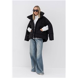 Пуховик женский черный