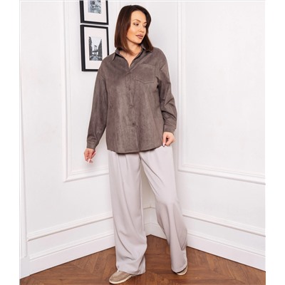 Рубашка #КТ1320, тёмно-серый