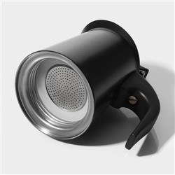 Кофеварка гейзерная Magistro Classic black, на 2 чашки, 100 мл, индукция, нержавеющая сталь, чёрная