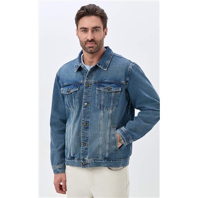 Куртка джинс F611-1283 m.blue