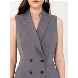 Платье тёмно-серое без рукавов