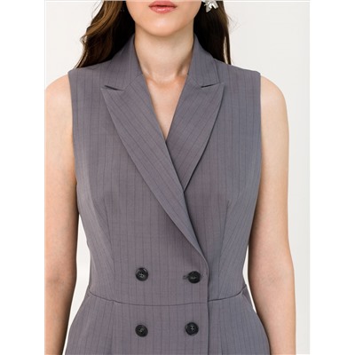 Платье тёмно-серое без рукавов