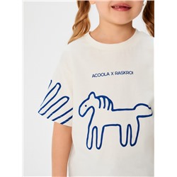 Футболка детская Gzhel_t-shirt молочный Acoola