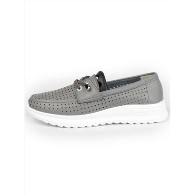03-ZL-8861 DK. GRAY Полуботинки женские (натуральная кожа)
