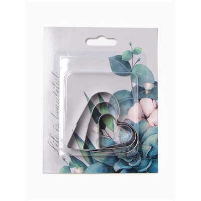 Кухонный набор «Этель» Eucalyptus: полотенце 40×73 см, саржа 190 г/м², формочки для печенья