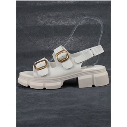 08-PEAG61-1 LT. BEIGE Босоножки женские (натуральная кожа)