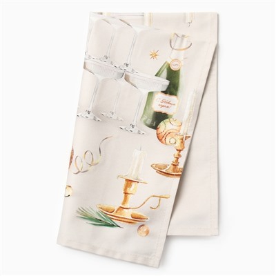 Полотенце кухонное новогоднее «Этель. Новогодняя эстетика», 40×73 см, 100% хлопок, саржа 190 г/м²