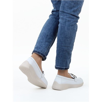 06-YG107-1 WHITE Туфли женские (натуральная кожа)