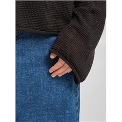 Джемпер вязаный чёрного цвета