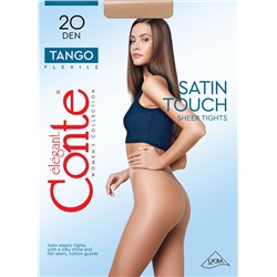 CONTE TANGO 20 Колготки женские без шортиков с эффектом «satin touch»