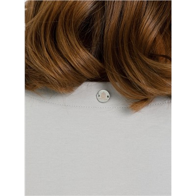 Футболка с эффектом многослойности в бледно-зелёном цвете