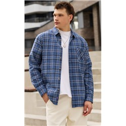 Рубашка F521-0460 grey