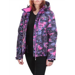 W1607-1 VIOLET PRINT Куртка горнолыжная женская ERUITOR (100 гр. холлофайбера)