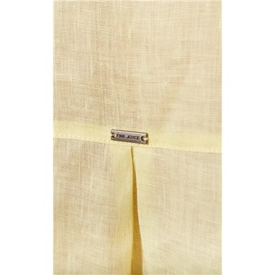 Рубашка лен F212-0441-2 lemon